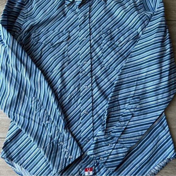 Vintage DC Cowboy Equipment Striped Western Shirt - Picture 9 of 12